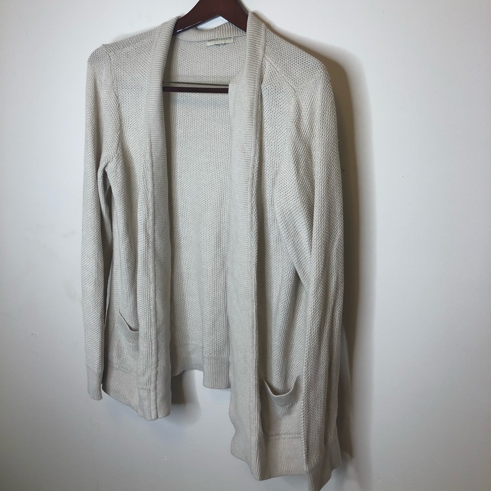 Cardigan Beige with pockets knitted